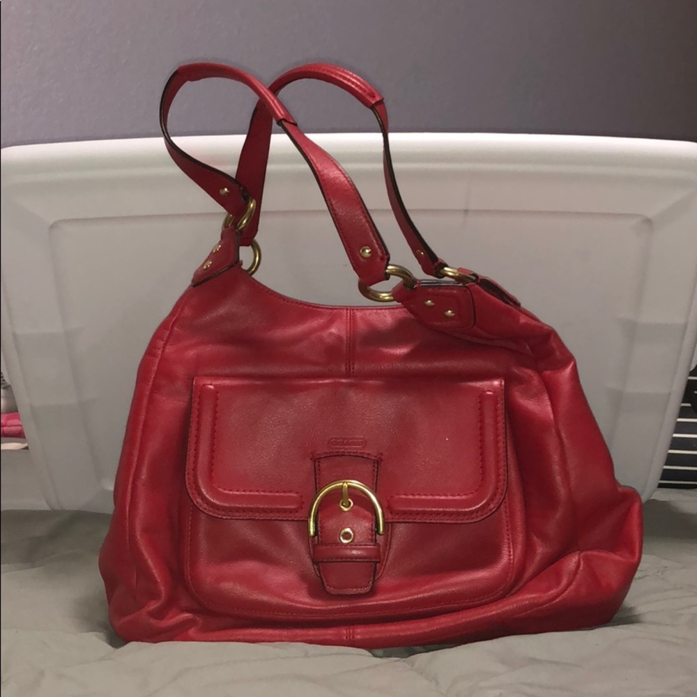 Red Coach Handbag